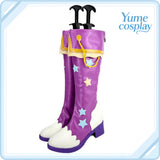アイカツ! 紫吹蘭 パープルトルテ コスプレ靴 コスプレブーツ ACS-7662