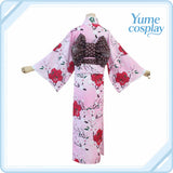 鬼滅の刃 甘露寺蜜璃 浴衣 コスプレ衣装 DM1690