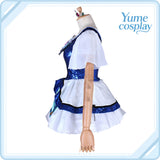 ラブライブ!サンシャイン!! 弾ける笑顔 WATER BLUE NEW WORLD 小原鞠莉UR 覚醒後 コスプレ衣装 DM640