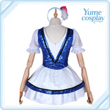 ラブライブ!サンシャイン!! 弾ける笑顔 WATER BLUE NEW WORLD 国木田花丸UR 覚醒後 コスプレ衣装 DM642