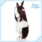 ウマ娘プリティーダービー スペシャルウィーク ロングヘア コスプレウィッグ F-6757