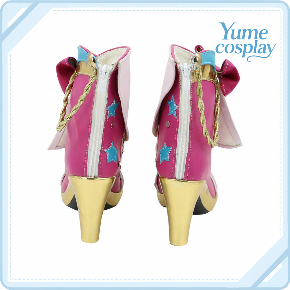 アイカツスターズ!　虹野ゆめ　スクールドレス　コスプレ靴　コスプレブーツ　ACS-2373