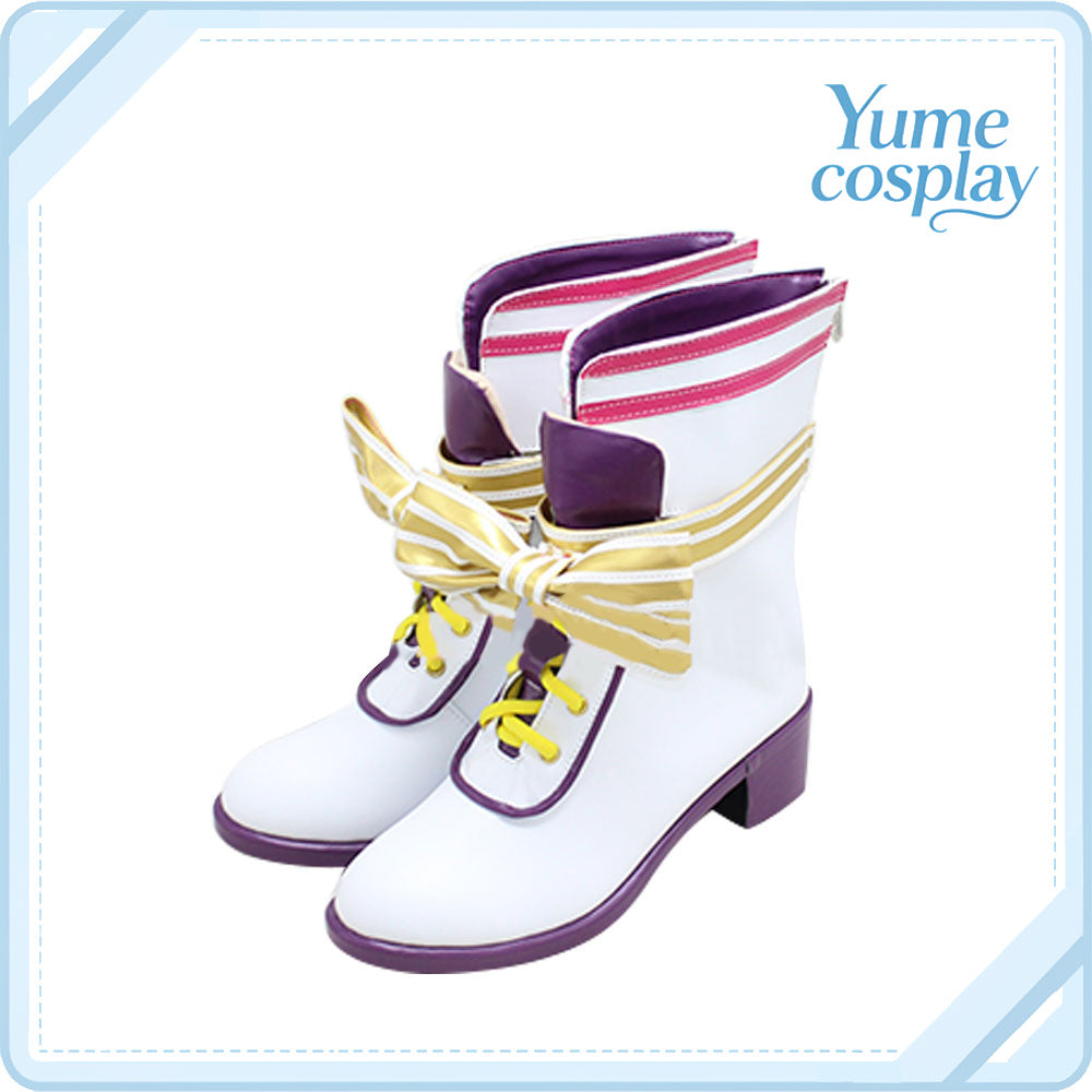 プリパラ　スーパーサイリウムコーデ　紫京院ひびき　コスプレ靴　コスプレブーツ　ACS-394