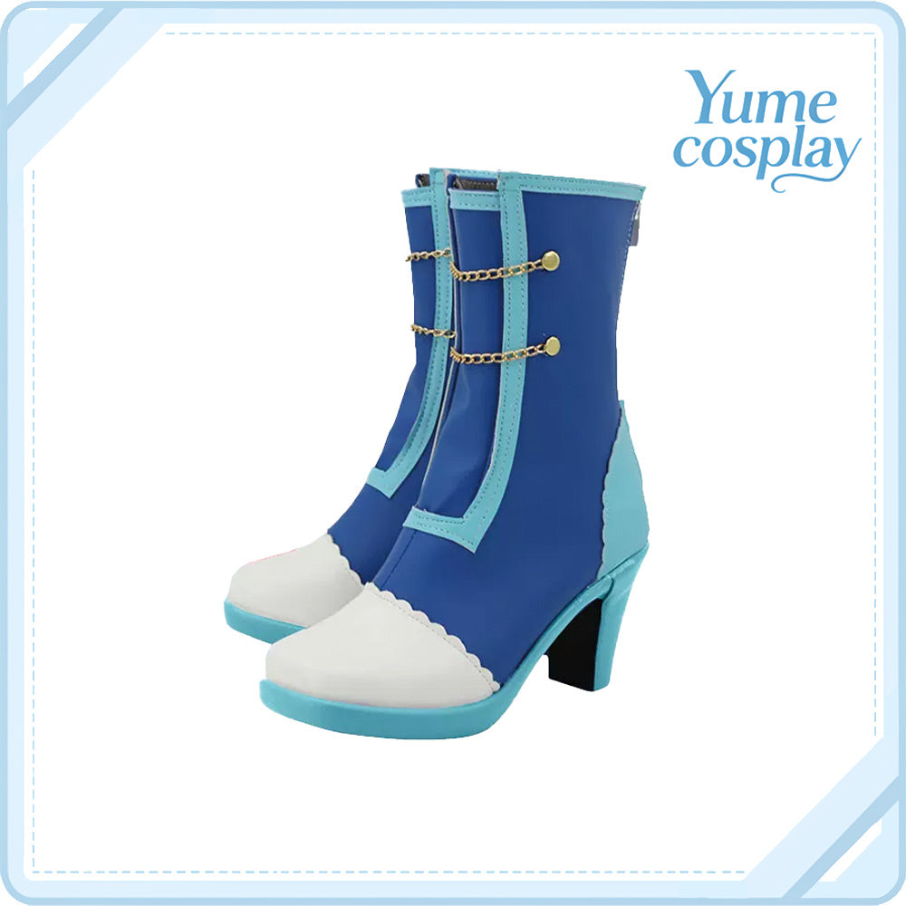 アイカツ!　霧矢あおい　ブルートルテ　コスプレ靴　コスプレブーツ　ACS-4831