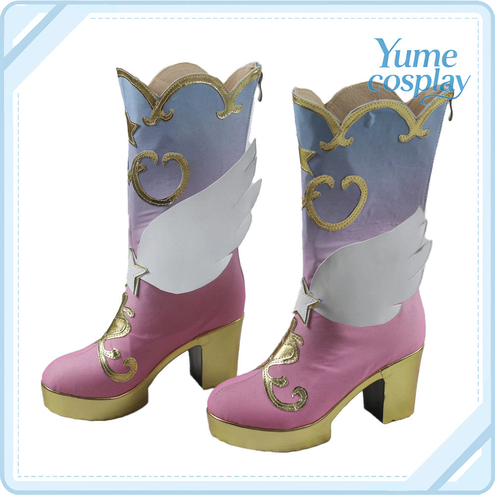 アイカツスターズ!　虹野ゆめ　星のツバサ　コスプレ靴　コスプレブーツ　ACS-6436