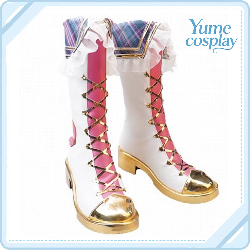 ラブライブ！スーパースター!!　Liella!　嵐千砂都　フレッシュライブ編　フレッシュジャンプ　コスプレ靴　コスプレブーツ　ACS-6647
