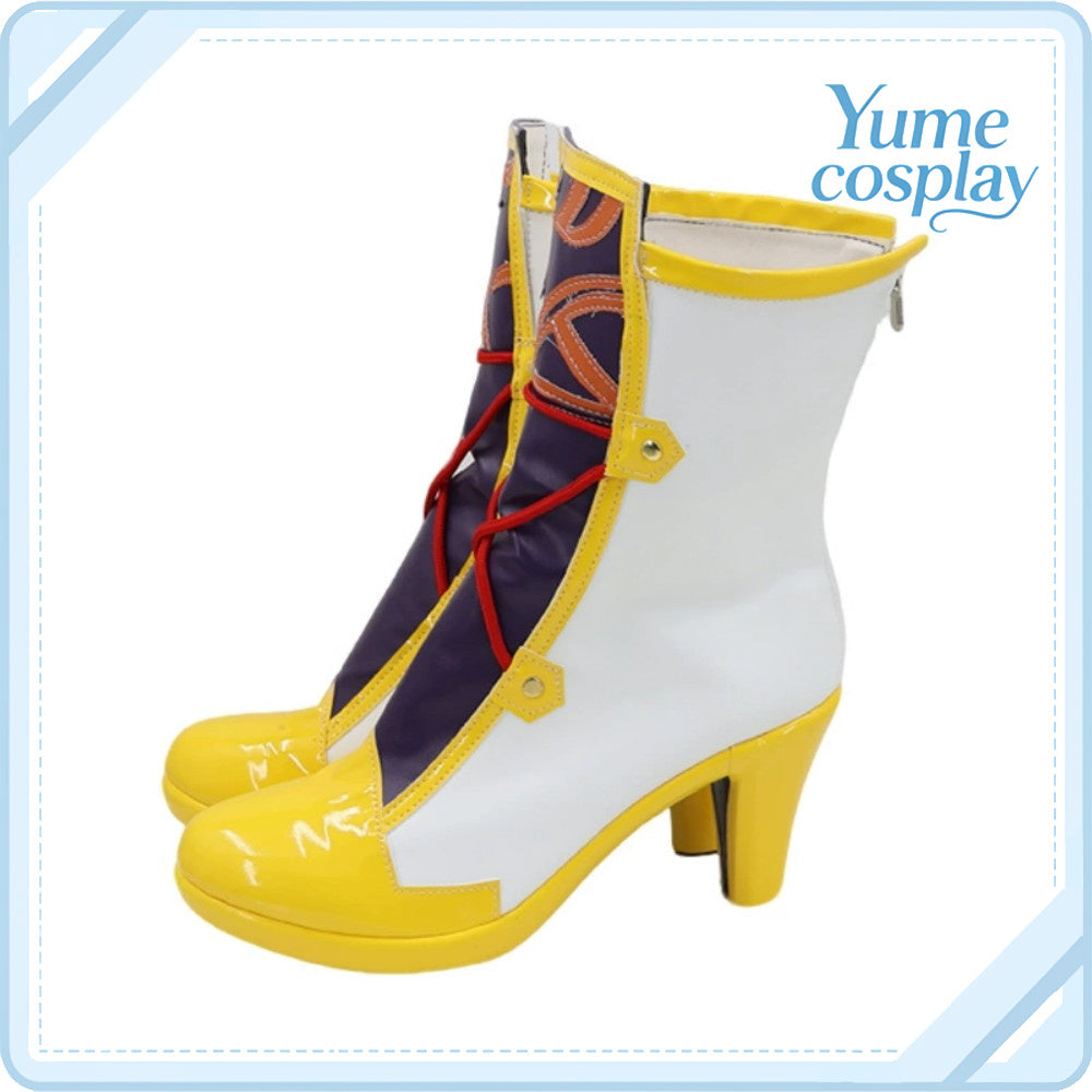 ウマ娘プリティーダービー　クロノジェネシス　勝負服　コスプレ靴　コスプレブーツ　ACS-6702
