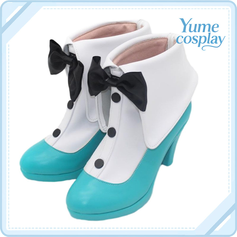 VOCALOID　初音ミク　BiCute　Bunnies　白バニー姿　コスプレ靴　コスプレブーツ　ACS-7046