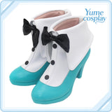 VOCALOID　初音ミク　BiCute　Bunnies　白バニー姿　コスプレ靴　コスプレブーツ　ACS-7046