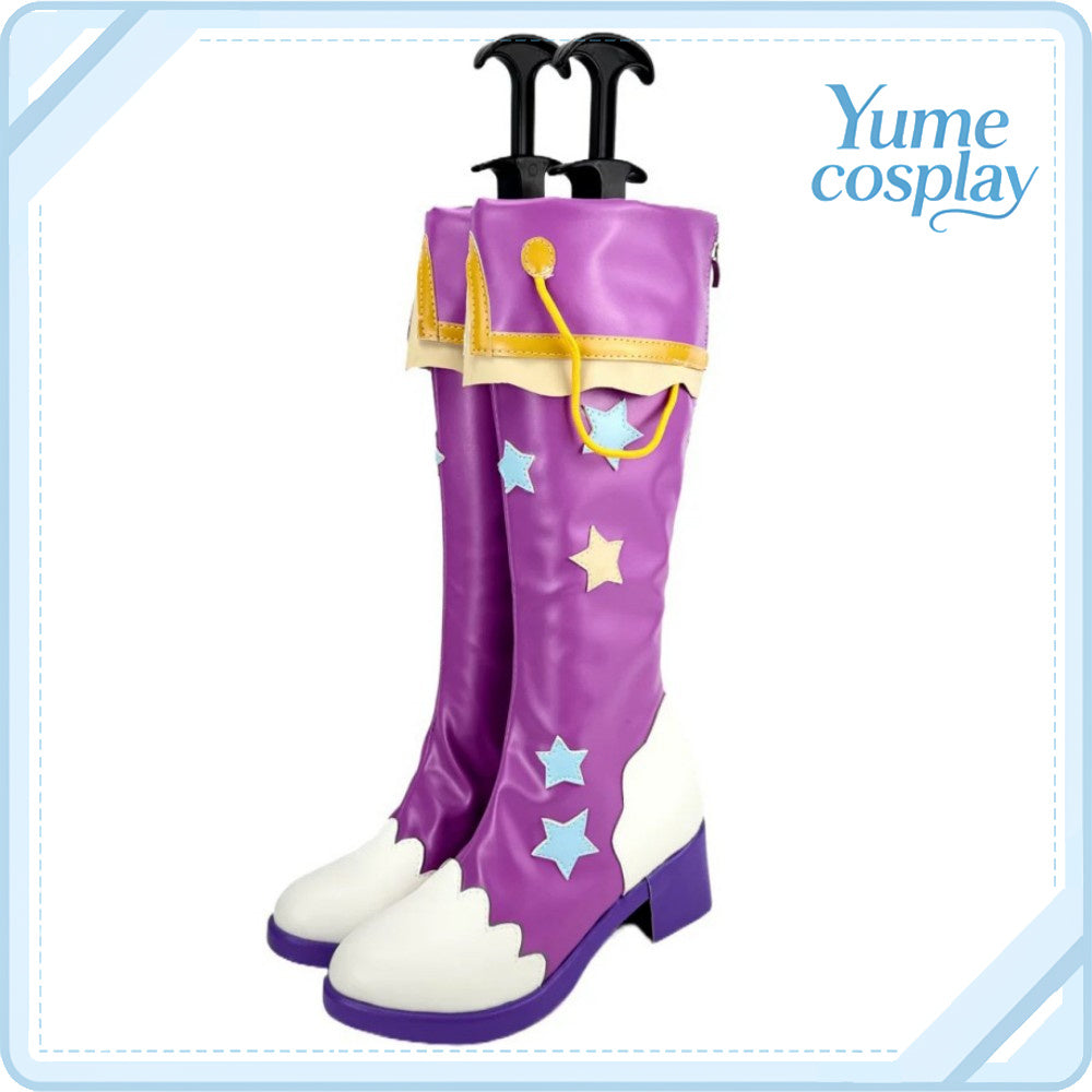 アイカツ！　紫吹蘭　パープルトルテ　コスプレ靴　コスプレブーツ　ACS-7662