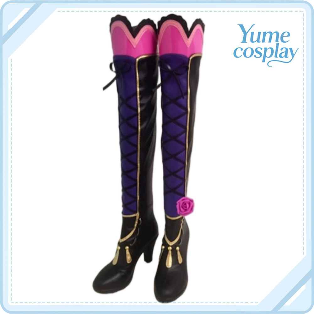 アイカツ！　紫吹蘭　アゲハの招待　コスプレ靴　コスプレブーツ　ACS-7663