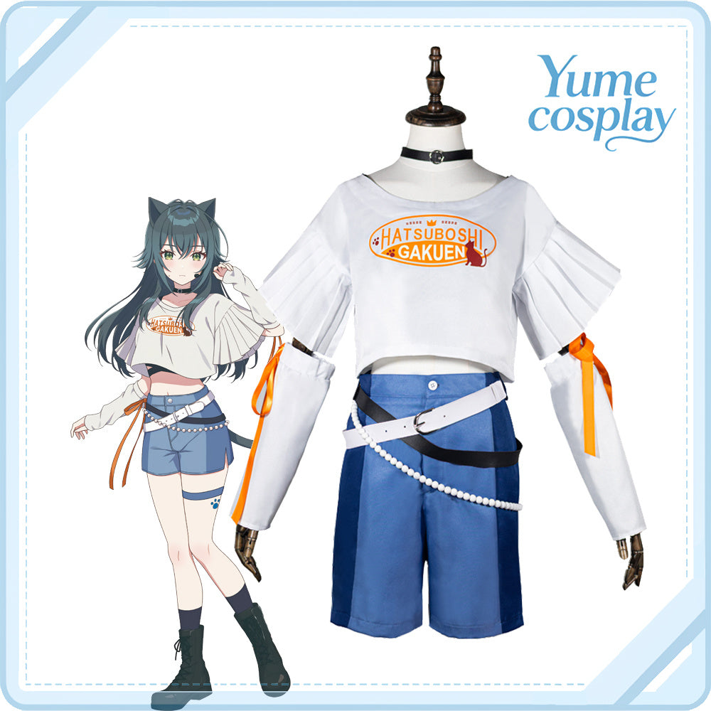 学園アイドルマスター　月村手毬　まねきねこコラボ衣装　コスプレ衣装　コスチューム　CG1905-6WMY