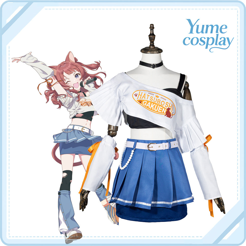 学園アイドルマスター　紫雲清夏　まねきねこコラボ衣装　コスプレ衣装　コスチューム　CG1905-7WMY
