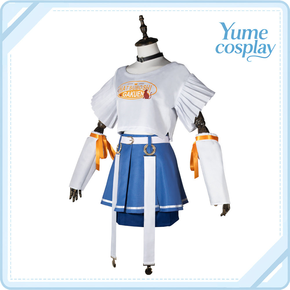 学園アイドルマスター　花海佑芽　まねきねこコラボ衣装　コスプレ衣装　コスチューム　CG1905-8WMY