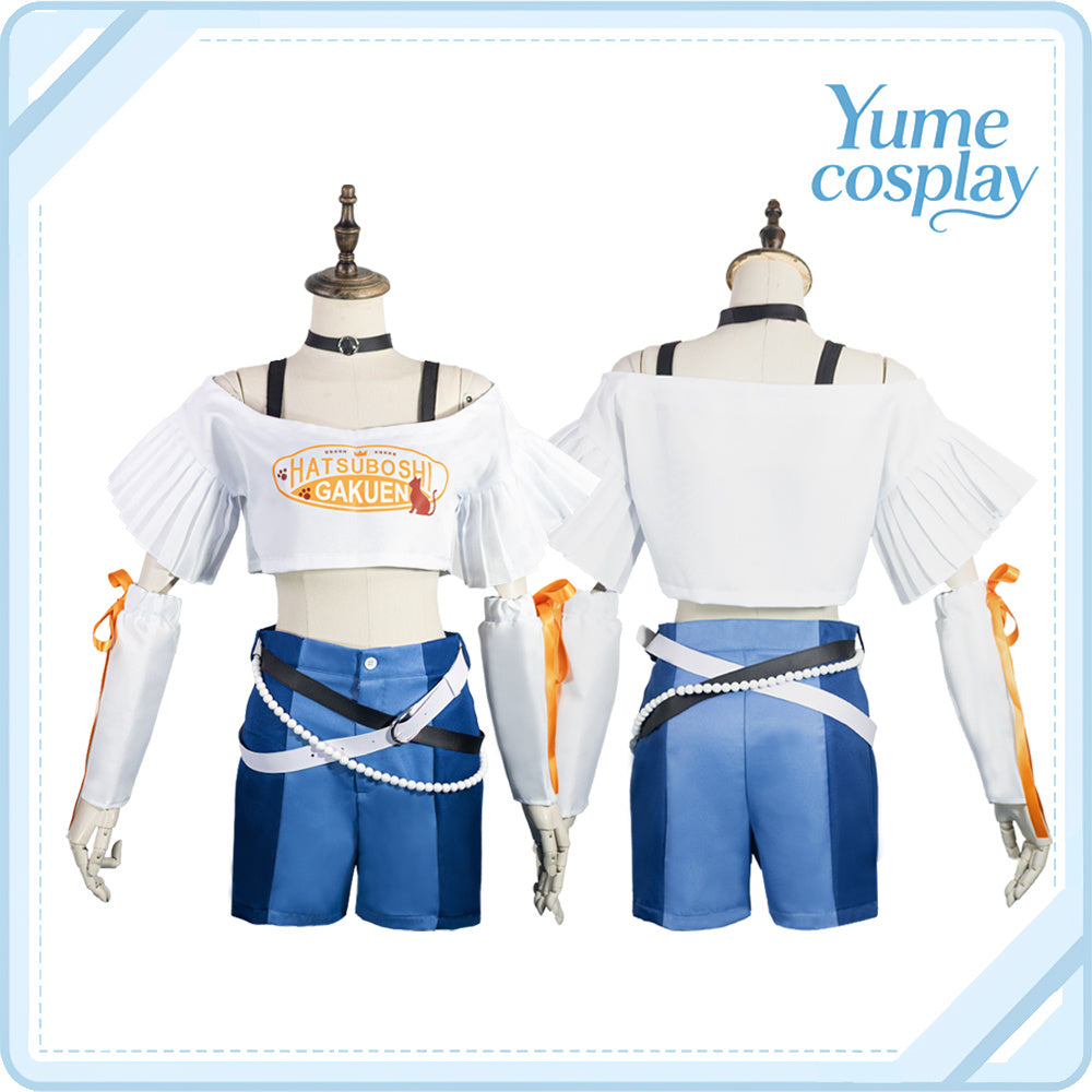 学園アイドルマスター　紫雲清夏　まねきねこコラボ衣装　コスプレ衣装　コスチューム　CG1905-9WMY