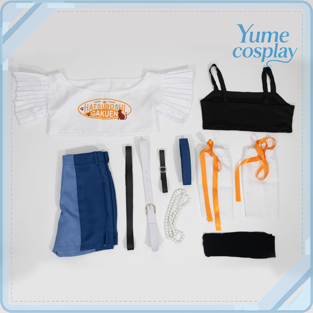 学園アイドルマスター　紫雲清夏　まねきねこコラボ衣装　コスプレ衣装　コスチューム　CG1905-9WMY