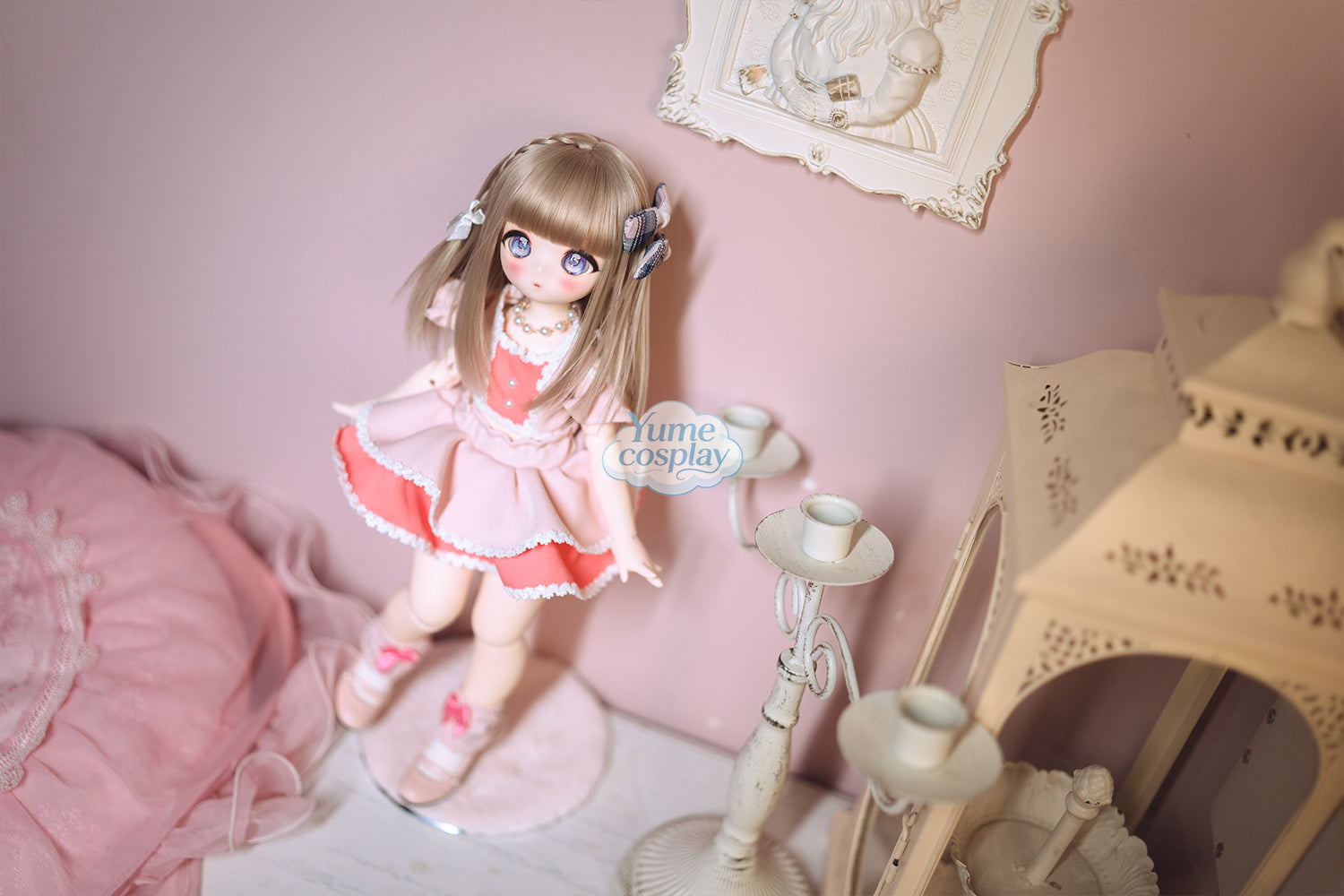 在庫品　ウマ娘プリティーダービー　ウマ娘　4.5周年曲 めにしゅき♡ラッシュっしゅ！　スティルインラブ　ドール衣装　BJD　1/4　ドール用衣装 WY001