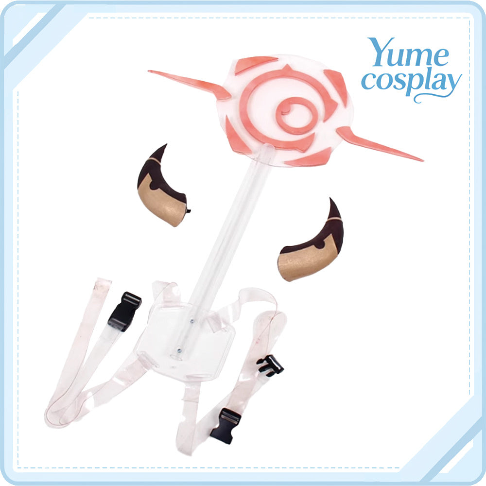 ブルーアーカイブ　陸八魔アル　角+ヘッドアクセ　コスプレ道具　D-2410