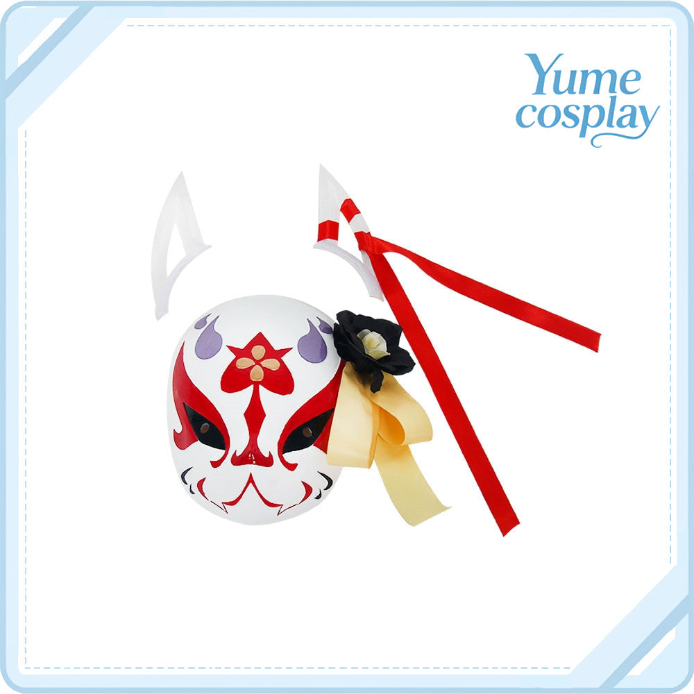 ブルーアーカイブ　狐坂ワカモ　仮面　コスプレ道具　D-3094