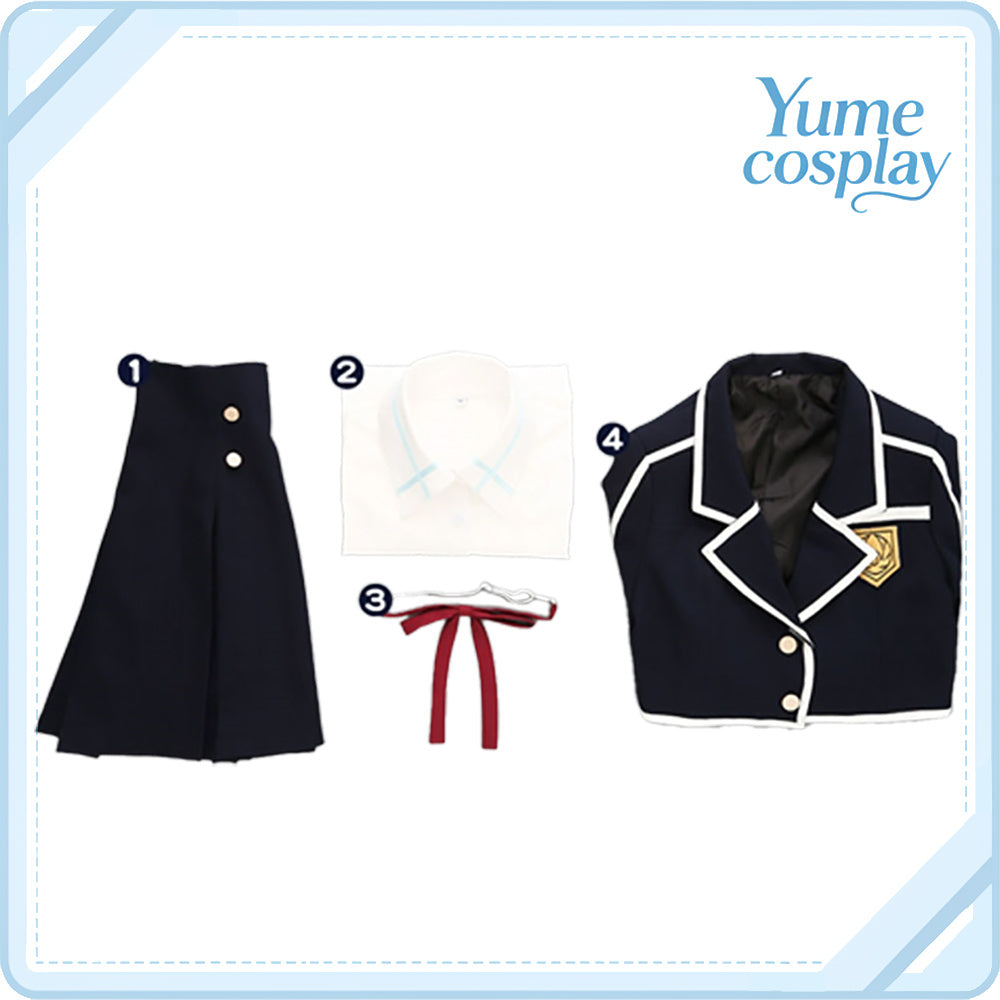 ソードアート・オンライン　アスナ　学校制服　コスプレ衣装　DM10025