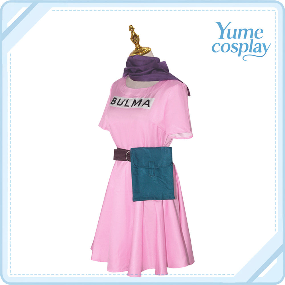 ドラゴンボール　ブルマ　一話私服(ワンピース)　コスプレ衣装　DM10109