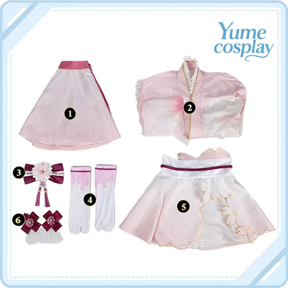 ラブライブ！サンシャイン!!　黒澤ルビィ　桜和装　コスプレ衣装　DM10118