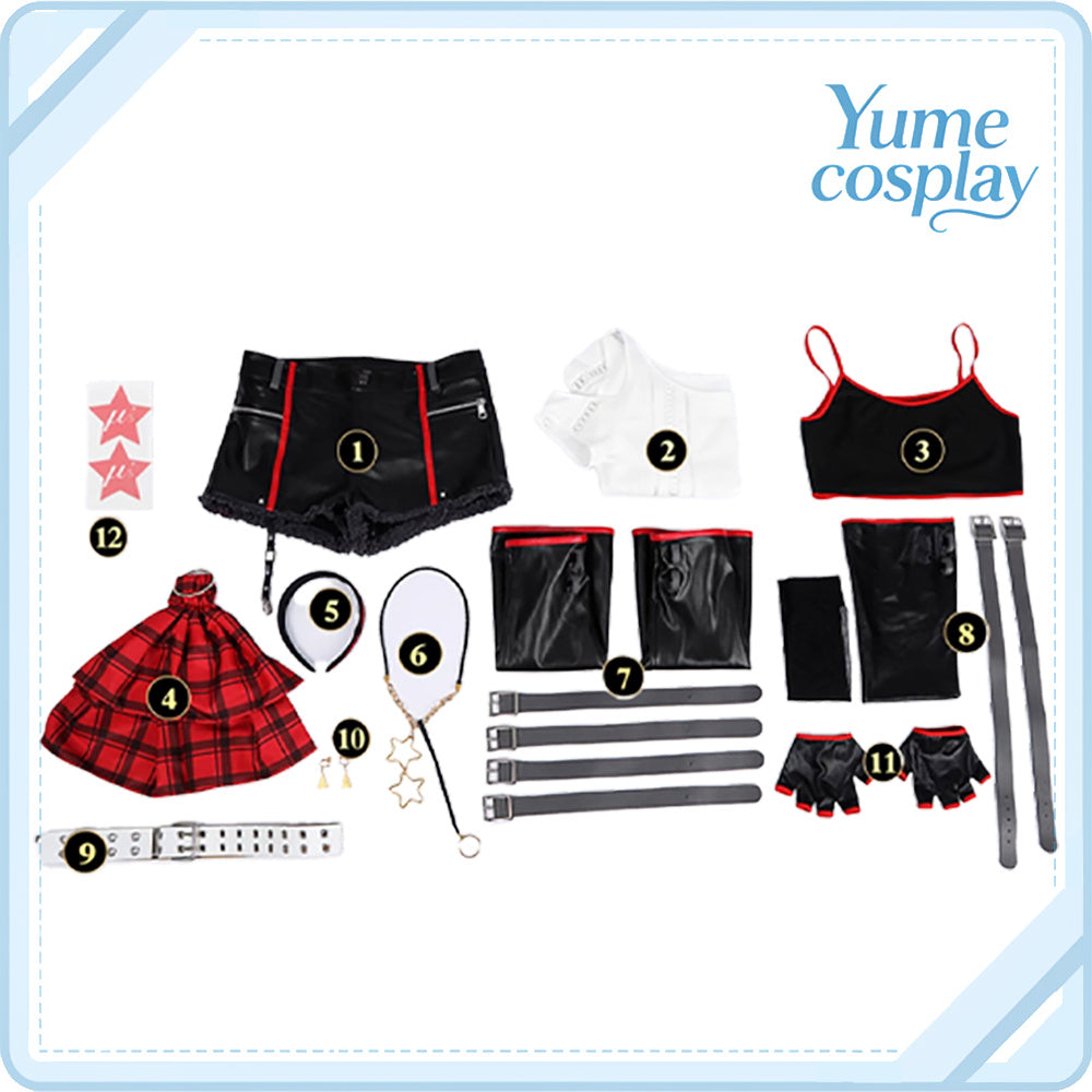 ラブライブ!　School　idol　project　西木野真姫　ロック編　コスプレ衣装　DM10137