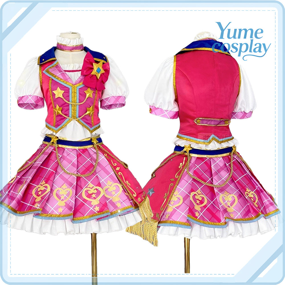 アイカツスターズ!　虹野ゆめ　ドレスラバーチャーム　コスプレ衣装　DM10839