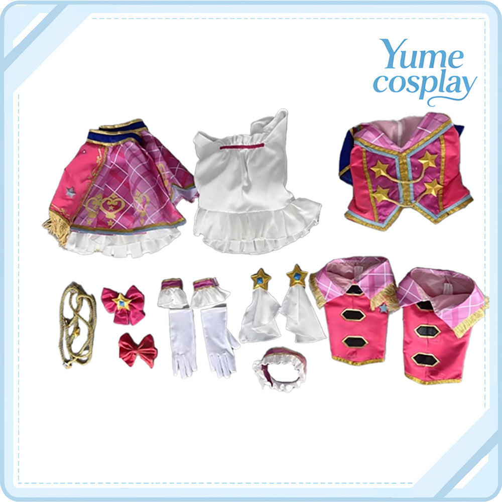 アイカツスターズ!　虹野ゆめ　ドレスラバーチャーム　コスプレ衣装　DM10839