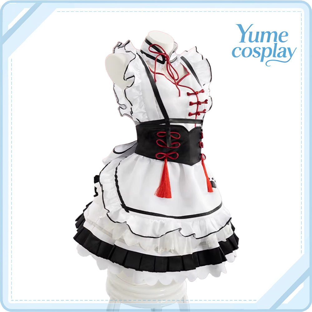 バーチャルYouTuber　VTuber　花芽なずな　チャイナメイド　コスプレ衣装　DM11111