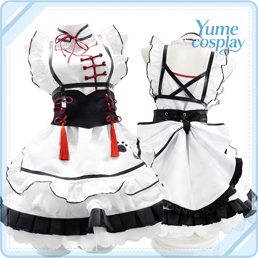 バーチャルYouTuber　VTuber　花芽なずな　チャイナメイド　コスプレ衣装　DM11111