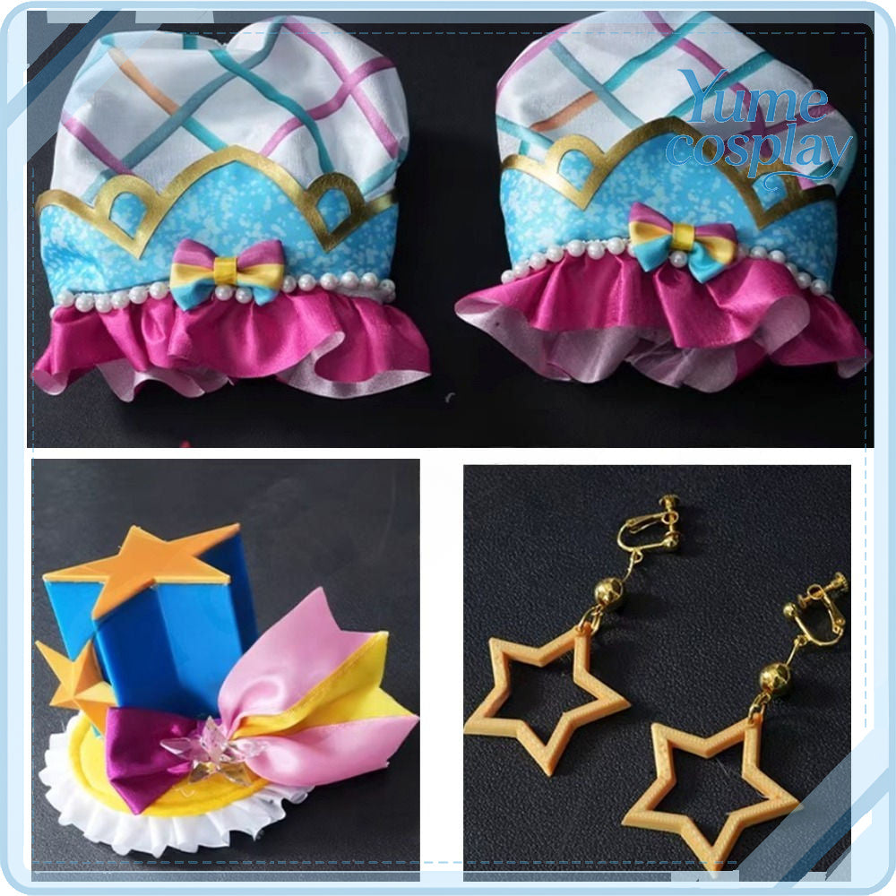 アイカツスターズ!　虹野ゆめ　レインボースカイ　コスプレ衣装　DM11167
