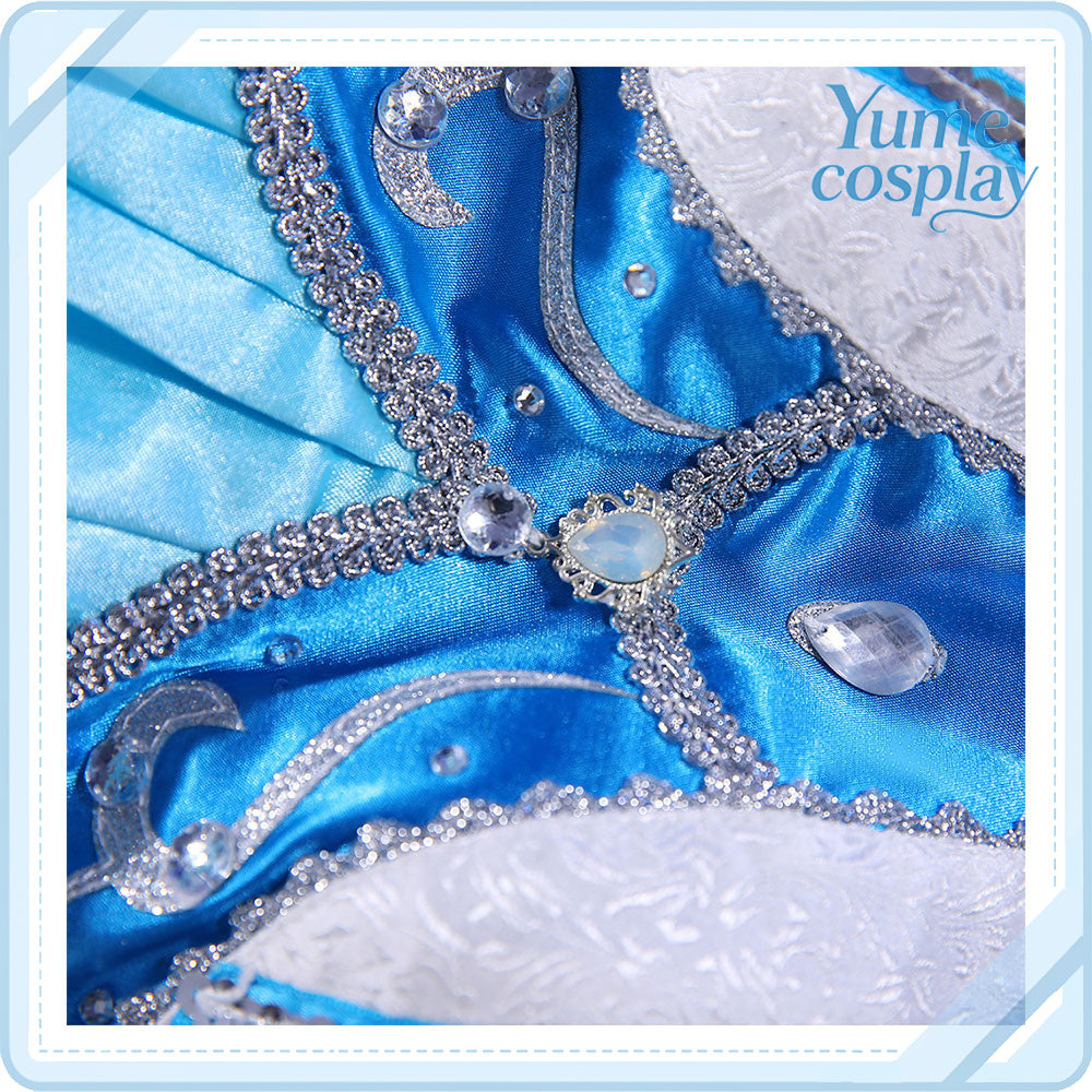 ラブライブ！サンシャイン!!　Aqours　高海千歌　熱くなっちゃう/WATER　BLUE　NEW　WORLD　覚醒後　コスプレ衣装　DM11187
