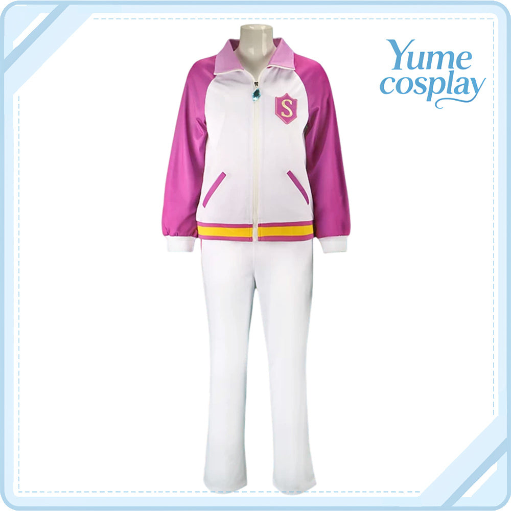 アイカツ!　星宮いちご　紫吹蘭　霧矢あおい　有栖川おとめ　ジャージ　コスプレ衣装　DM11249