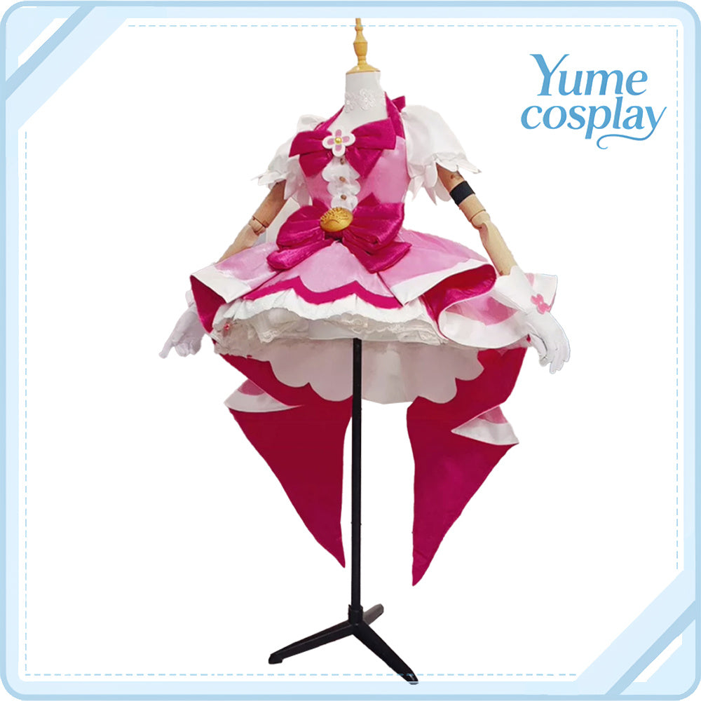 Go！プリンセスプリキュア　春野はるか(キュアフローラ)　変身後　コスプレ衣装　DM11862
