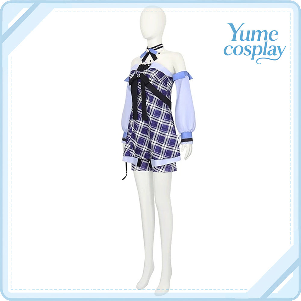 プロジェクトセカイ　カラフルステージ！　feat.　初音ミク　桃井愛莉　Lovely　Plaid　心からの涙を　コスプレ衣装　DM11982