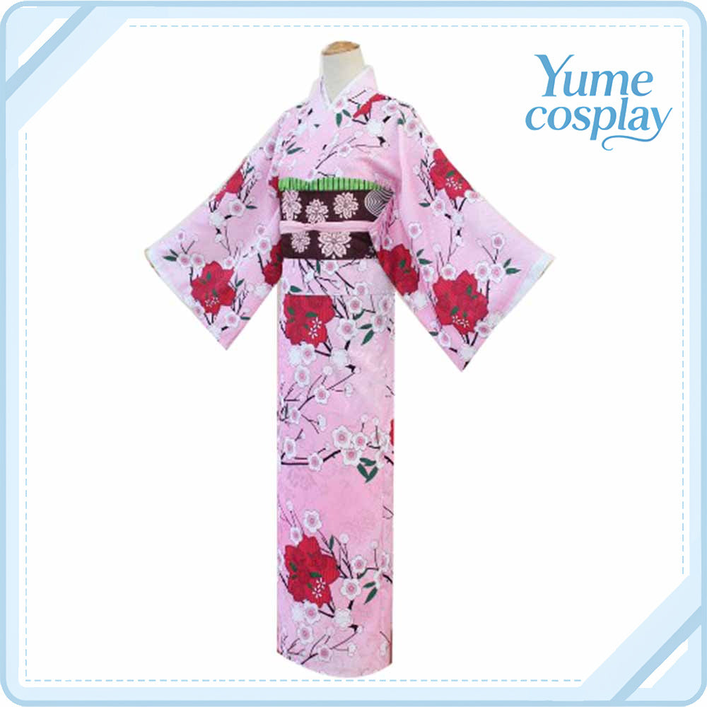 鬼滅の刃　甘露寺蜜璃　浴衣　コスプレ衣装　DM1690