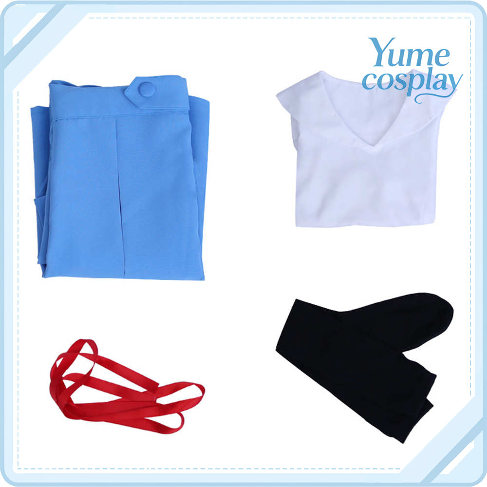 新世紀エヴァンゲリオン　惣流・アスカ・ラングレー　制服　コスプレ衣装　DM4059