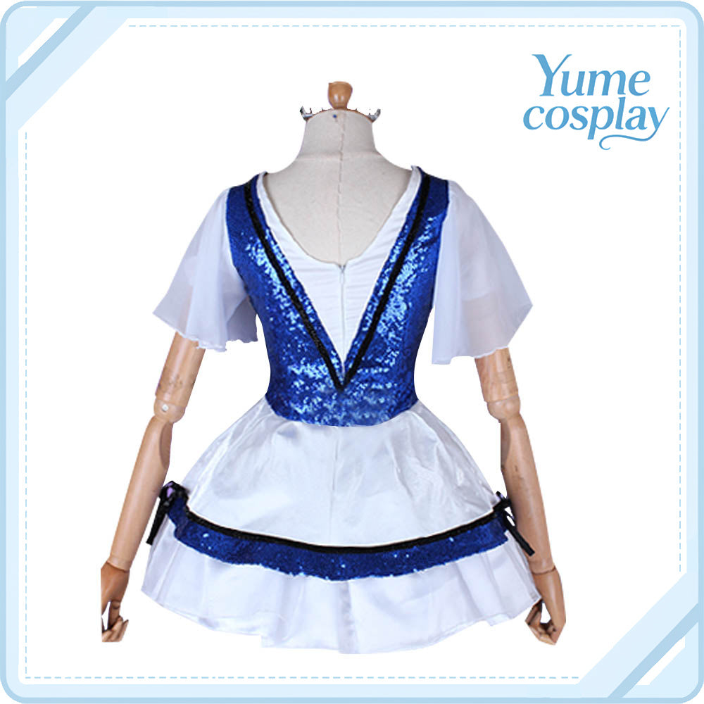 ラブライブ！サンシャイン!!　弾ける笑顔　WATER　BLUE　NEW　WORLD　小原鞠莉UR　覚醒後　コスプレ衣装　DM640