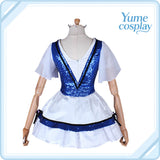 ラブライブ！サンシャイン!!　弾ける笑顔　WATER　BLUE　NEW　WORLD　小原鞠莉UR　覚醒後　コスプレ衣装　DM640