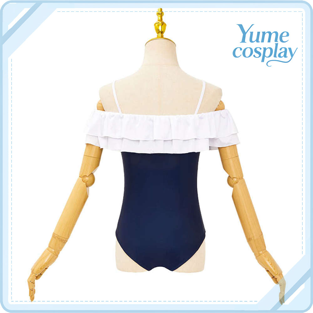 ブルーアーカイブ　月雪ミヤコ　水着　コスプレ衣装　DM6527