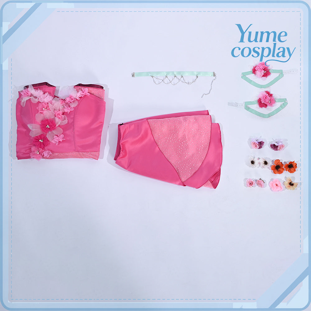 ウィンクス・クラブ（Winx　Club）　フローラ　コスプレ衣装　DM9315