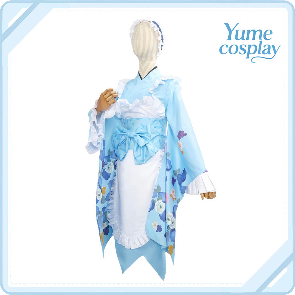 2.5次元の誘惑　ノノア　和風メイド　コスプレ衣装　DM9433