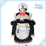 ブルーアーカイブ　黒舘ハルナ　メイド　コスプレ衣装　DM9577