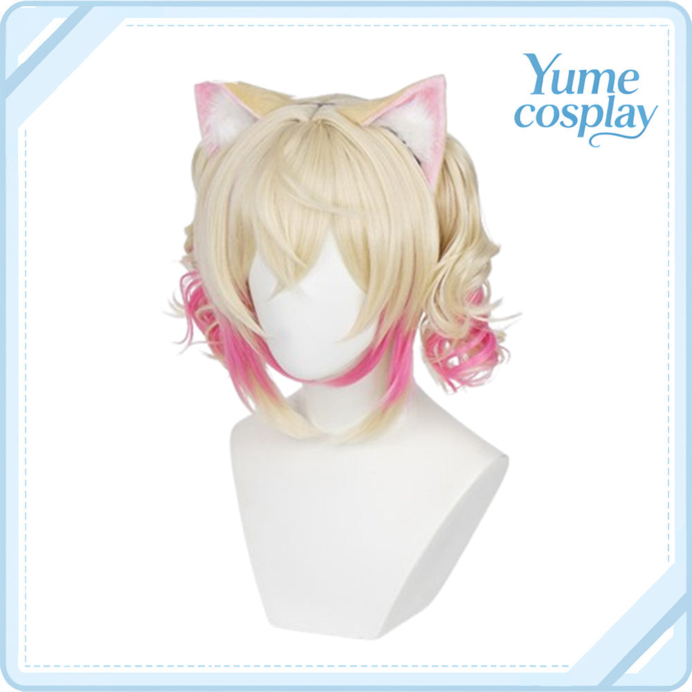 バーチャルYouTuber　VTuber　Mococo Abyssgard(モココ・アビスガード)　正月衣装　コスプレウィッグ　F-5082