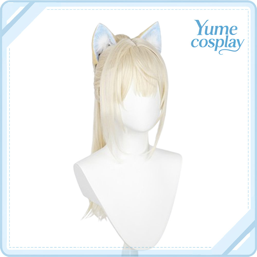 バーチャルYouTuber　VTuber　Fuwawa Abyssgard(フワワ・アビスガード)　正月衣装　コスプレウィッグ　F-5088
