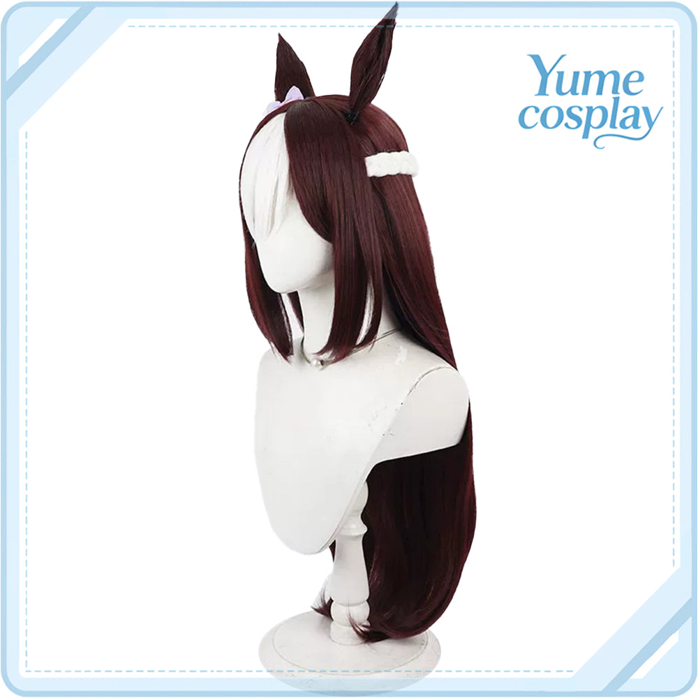 ウマ娘プリティーダービー　スペシャルウィーク　ロングヘア　コスプレウィッグ　F-6757