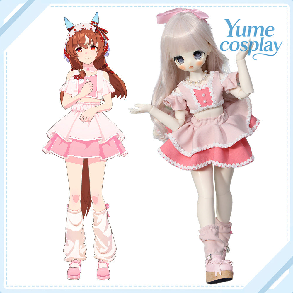 在庫品　ウマ娘プリティーダービー　ウマ娘　4.5周年曲 めにしゅき♡ラッシュっしゅ！　スティルインラブ　ドール衣装　BJD　1/4　ドール用衣装 WY001