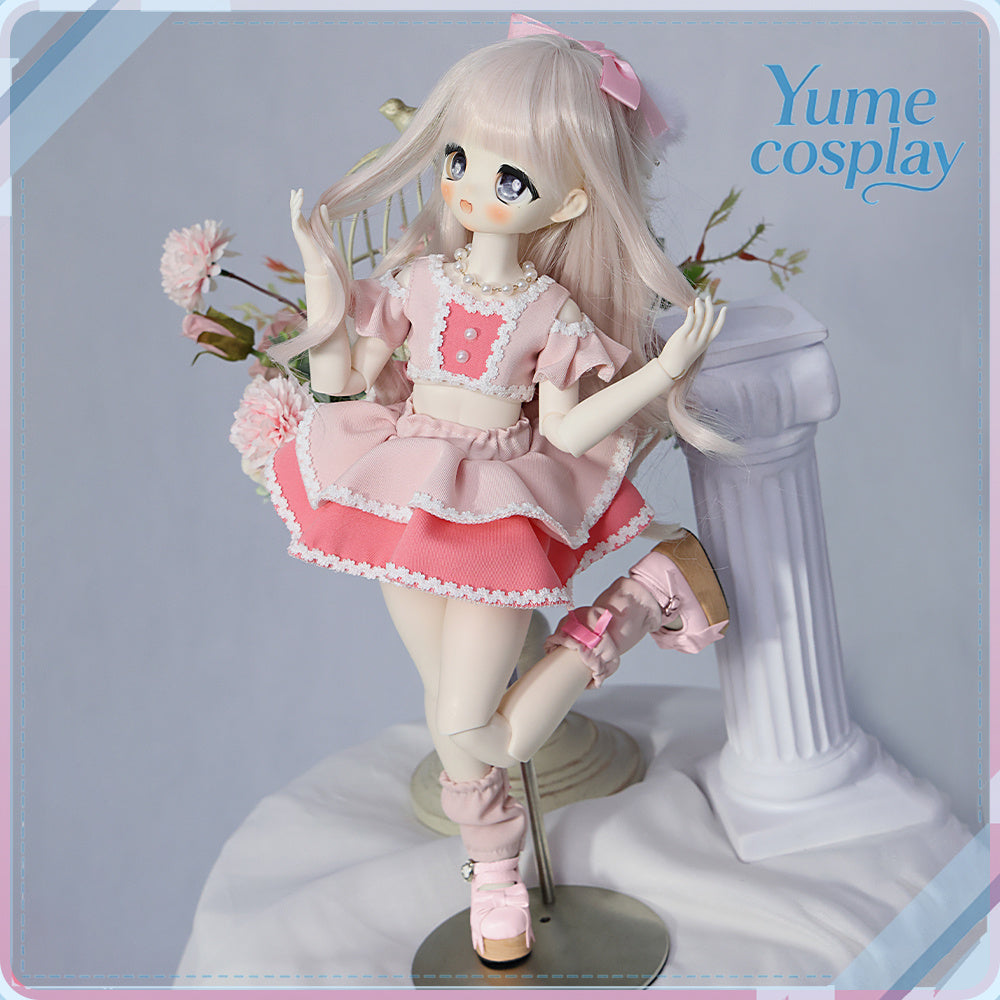 在庫品　ウマ娘プリティーダービー　ウマ娘　4.5周年曲 めにしゅき♡ラッシュっしゅ！　スティルインラブ　ドール衣装　BJD　1/4　ドール用衣装 WY001